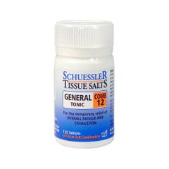 Schuessler Tissue Salts Comb 12 General Tonic Tablets
