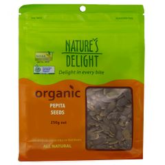 Natures Delight Organic Pepita Seeds 250g