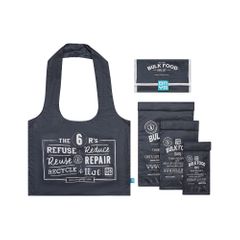 Onya Reusable Bulk Food Bag Set Charcoal