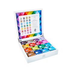 Tea Tonic Tea Chest | Wooden Deluxe White | 112 Tea Bags