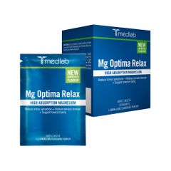 Medlab Mg Optima Relax Lemon Lime Sachet 5g x 10 Pk