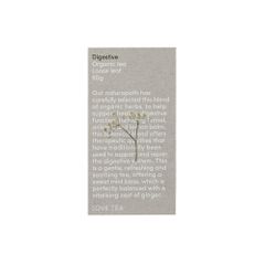 Love Tea Organic Digestive 60g
