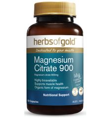 Herbs of Gold Magnesium Citrate 900 60 Capsules