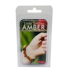 Little Smiles Amber Baby Bracelet (14 to 15cm) Brown