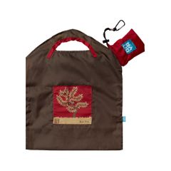 Onya Reusable Shopping Bag Olive Red Tree (Small)