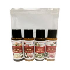 Ausganica Travel Kit Hair and Body Rose 30ml x 4 Pack