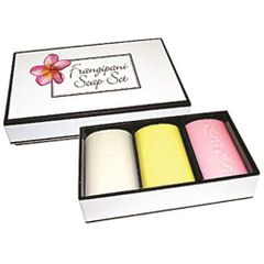 Clover Fields Frangipani Soap Boxed 100g x 3 Pack