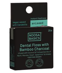 Noosa Basics | Dental Floss with Activated Charcoal | Aniseed