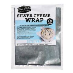 Mad Millie Silver Cheese Wrap (240x240mm sheets) x 10 Pack