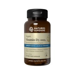 Nature's Sunshine Vegan Vitamin D3 Capsules