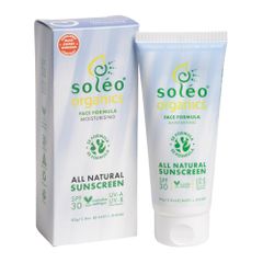Soleo Organics Sunscreen SPF30 | Face Formula