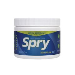 Spry Xylitol Chewing Gum Peppermint 100 Pieces Tub