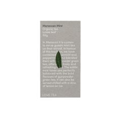 Love Tea Organic Moroccan Mint 50g