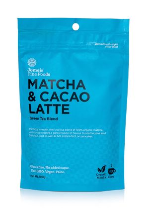 Jomeis Matcha and Cacao Latte