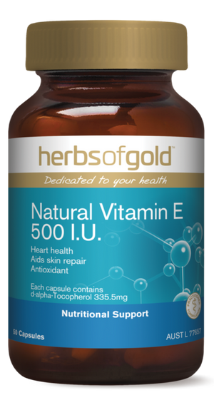 Herbs of Gold Natural Vitamin E 500 IU
