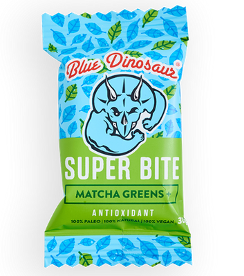 Blue Dinosaur Super Bites - Matcha Greens+