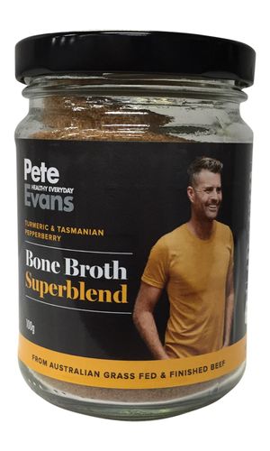 GelPro Pete Evans Dehydrated Beef Bone Broth Tasmanian Pepperberry & Turmeric