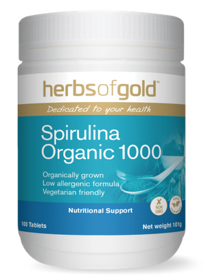 Herbs of Gold Spirulina Organic 1000