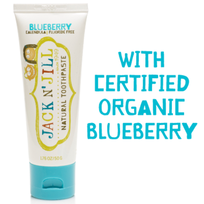 Jack N' Jill Natural Toothpaste with Calendula (Fluoride Free) Blueberry 50g