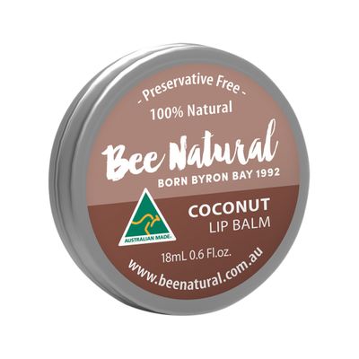 Bee Natural Lip Balm Tin Coconut 18ml