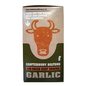 Biltong Beef Snacks :: Garlic with Cracked Pepper