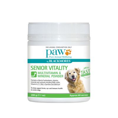 PAW Senior Vitality Multivitamin & Mineral Powder