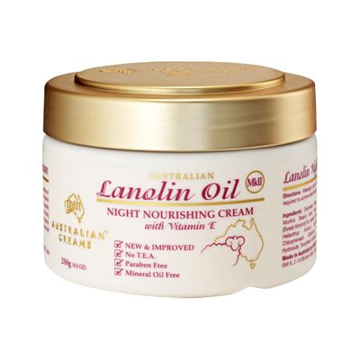 Australian Creams MkII Cream Lanolin Oil Night 250g