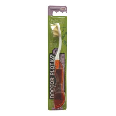 Dr Plotka's MouthWatch Toothbrush Travel Adult Soft Red