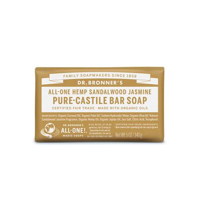 Dr. Bronner's Pure-Castile Bar Soap Sandalwood Jasmine 140g