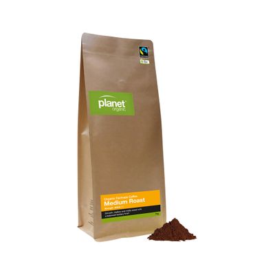 Planet Organic Coffee Medium Roast Espresso Ground 1kg