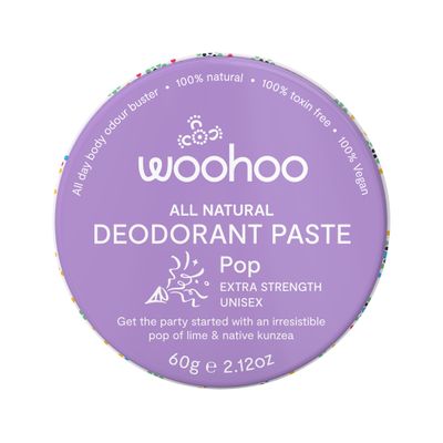 Woohoo Deodorant Paste Pop (Extra Strength) Tin 60g