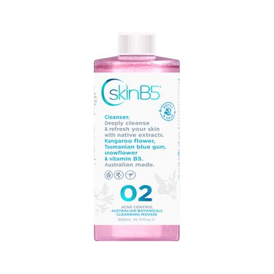 SkinB5 Acne Control Cleansing Mousse Aust Botanicals 500ml