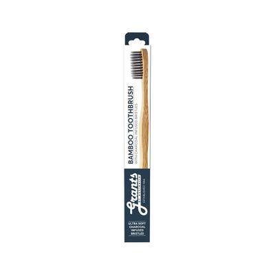 Grants Toothbrush Bamboo Charcoal Bristles Adult Ultra Soft