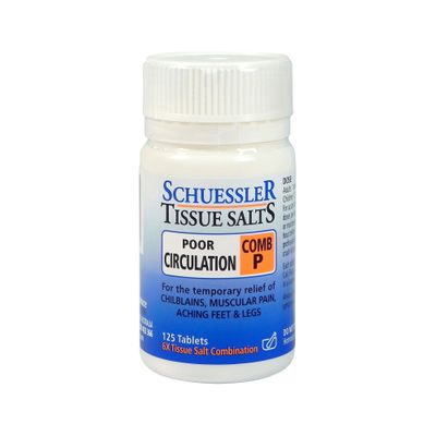 Schuessler Tissue Salts Comb P Poor Circulation Tablets