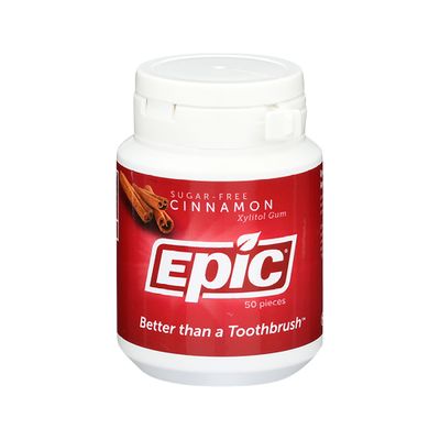 Epic Xylitol Dental Gum Cinnamon 50pc Tub