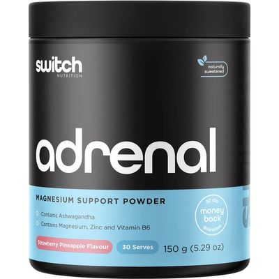 Switch Adrenal Magnesium Support Powder | Strawberry Pineapple 150g