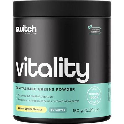 Switch Vitality Revitalising Greens Powder | Lemon Ginger