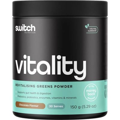 Switch Vitality Revitalising Greens Powder | Chocolate