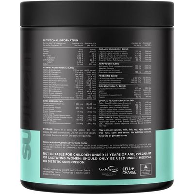 Switch Vitality Revitalising Greens Powder | Chocolate Ingredients