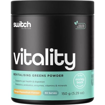Switch Vitality Revitalising Greens Powder | Mango Passionfruit