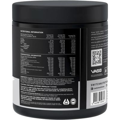 Switch Power Performance Energy Blend | Mango Pineapple Ingredients