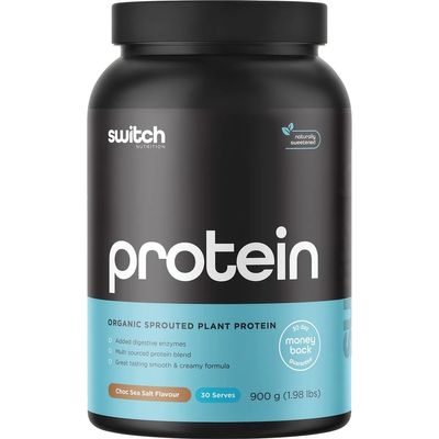 Switch Plant Protein Organic Sprouted Plant | Choc Sea Salt