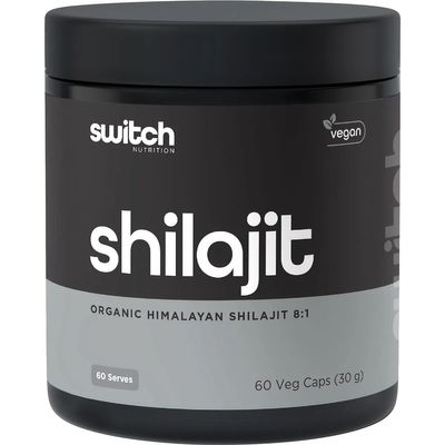 Switch Shilajit Capsules | Organic Himalayan Shilajit 8:1