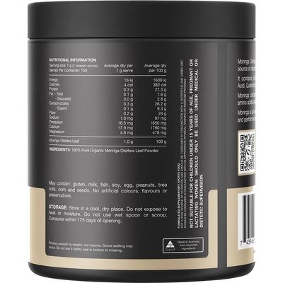 Switch Moringa | 100% Pure Organic Moringa Oleifera Unflavoured Ingredients