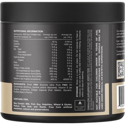 Switch Ultra Fish Oil High Strength Norwegian Omega 3 30 Ingredients