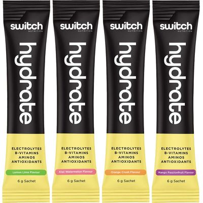 Switch Hydrate | Electrolytes, B Vitamins | Assorted Flavours Sachets
