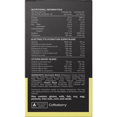 Switch Hydrate | Electrolytes, B Vitamins | Assorted Flavours Ingredients