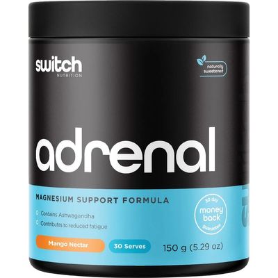 Switch Adrenal Magnesium Support Powder Mango Nectar 150g