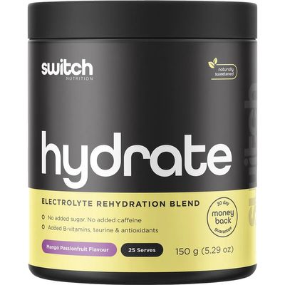 Switch Hydrate Powder | Electrolytes, B Vitamins | Mango Passionfruit