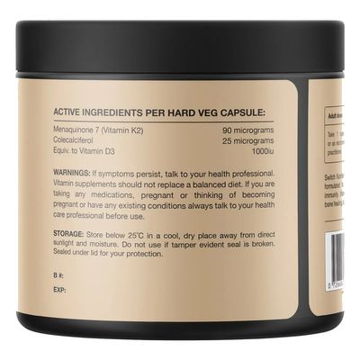 Switch Vitamin D3 + K2 Ingredients